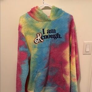 Barbie Multicolor Tie-Dye Hoodie Jacket size L